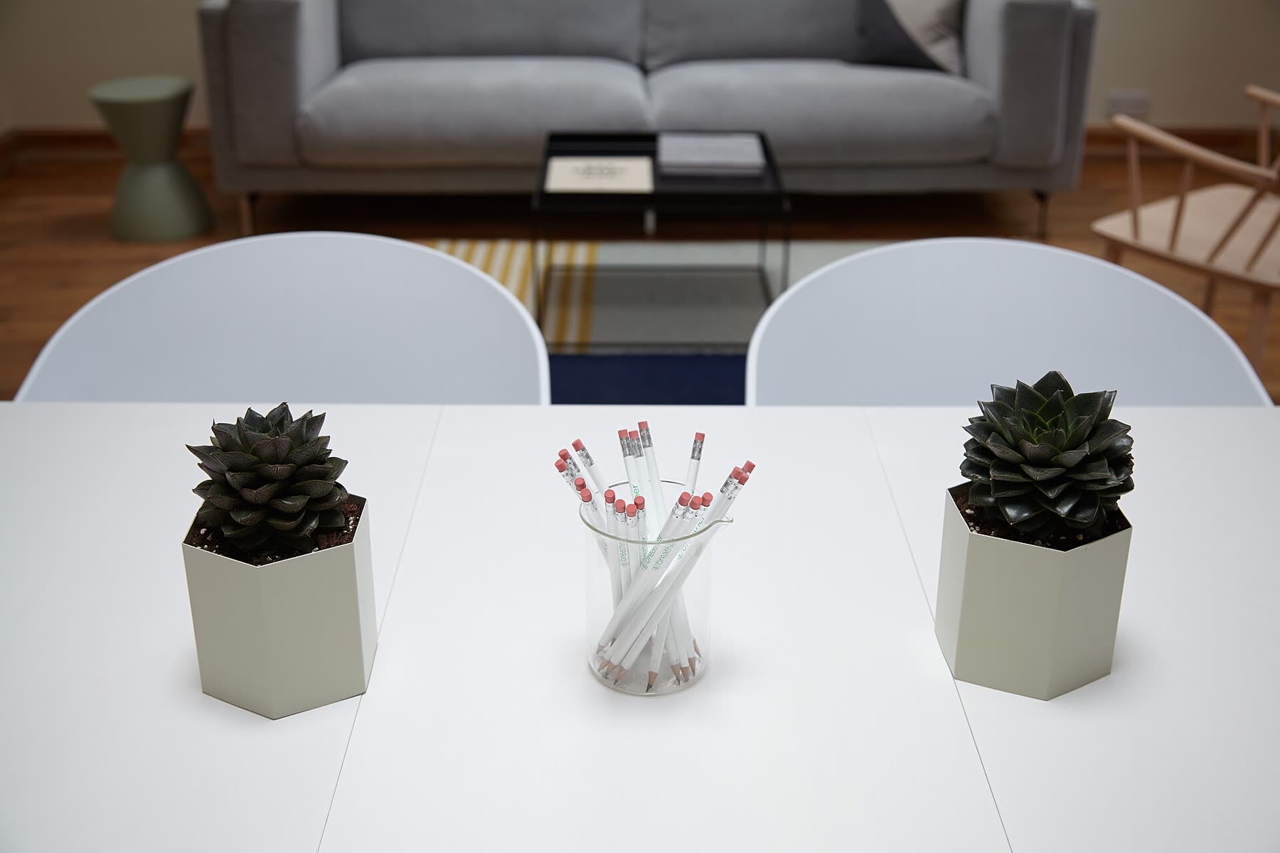 Nine people, one table